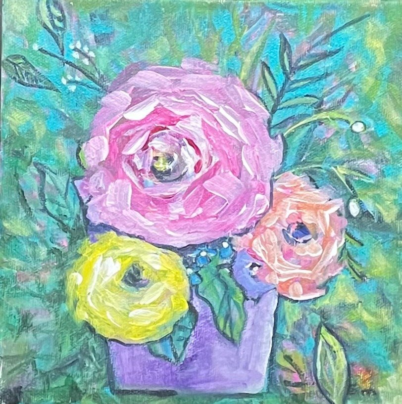 Ranunculus in Lavender Light